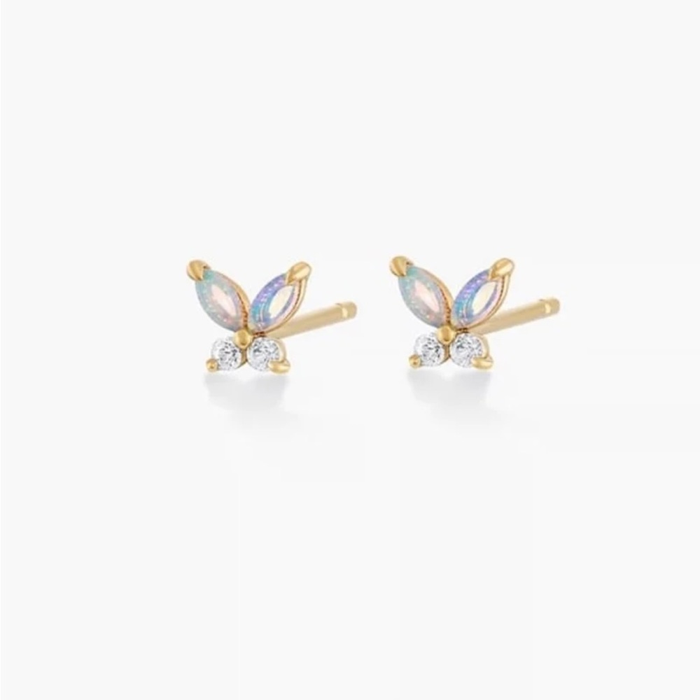 NIB Gorjana Butterfly Studs Earrings